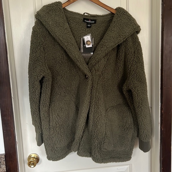 Jackets & Coats Soft Teddy Oversized Green Jacket Poshmark
